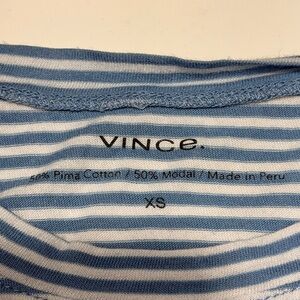 Vince xs 

Striped Pima Cotton-Blend Long-Sleeve T-Shirt